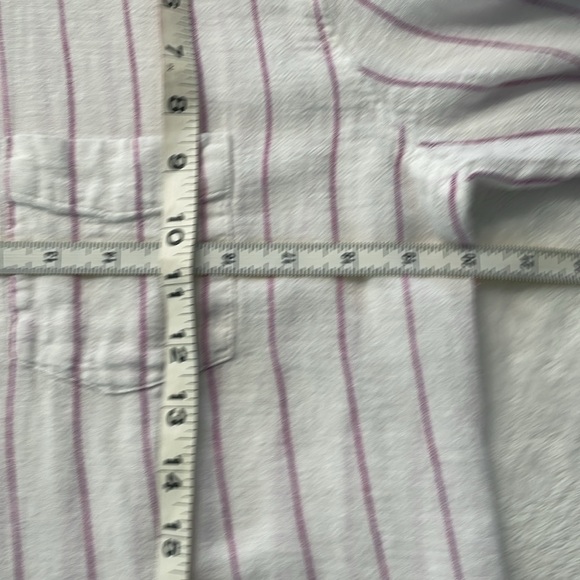 Rails Charlie White and Berry Striped Button-Up Shirt - Picture 8 of 9